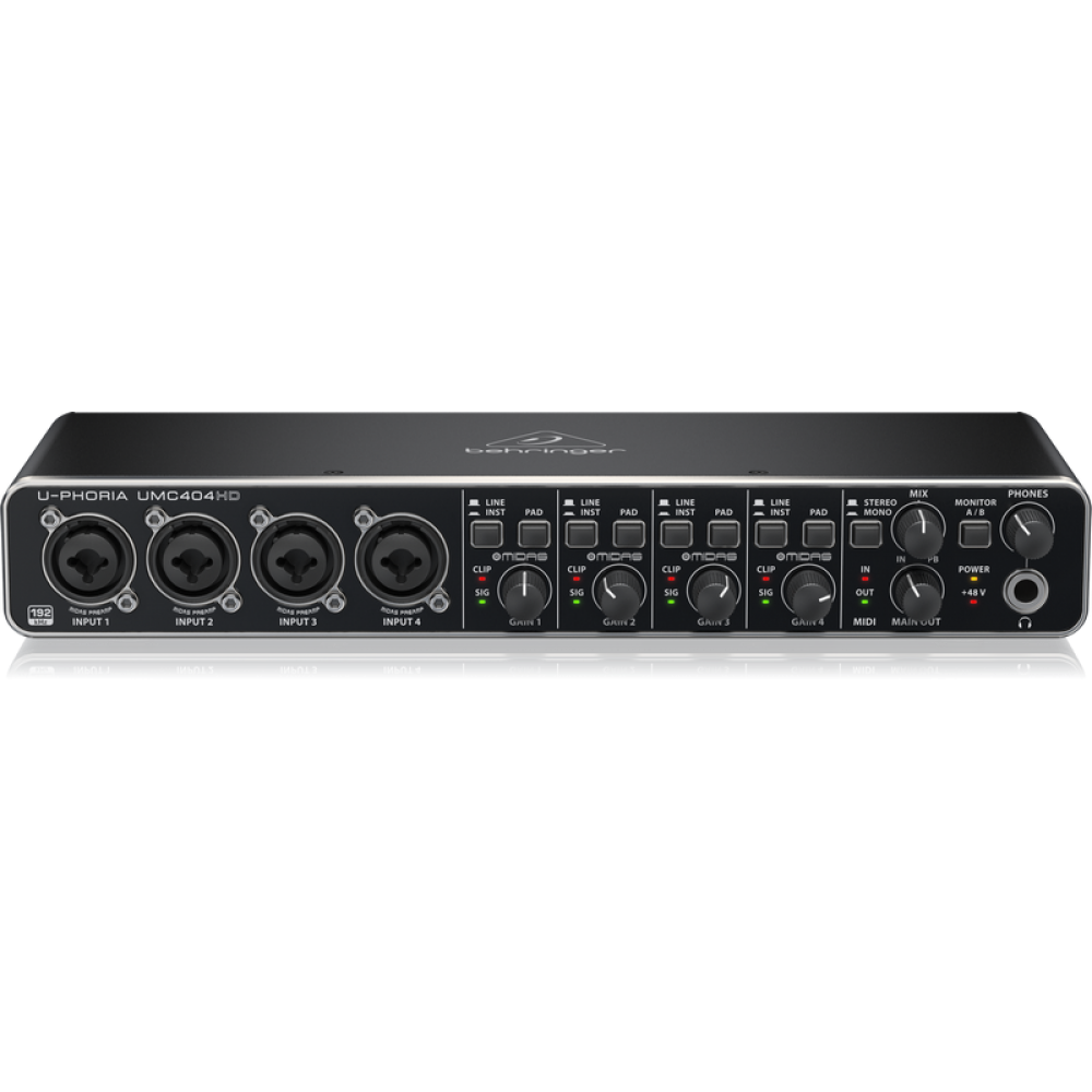 Behringer UMC404HD - U-Phoria 4x4 USB Audio/MIDI Interface